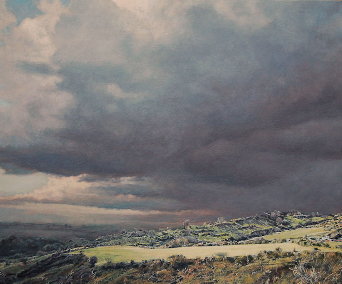 "Plateau au Salagou", 2012, acrylic on wood, 40 x 48 cm "Plateau au Salagou", 2012, acrylic on wood, 40 x 48 cm
