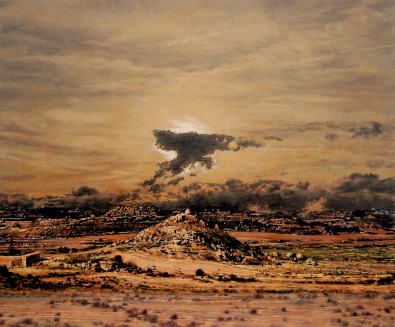"Alcaniz", 2012, acrylic on wood, 40x48 cm