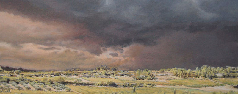 Storm, 2011, acrylic on wood, 40 x 48 cm, detail Exposition, Ausstellung, Exhibition, aktuelles, show, shows